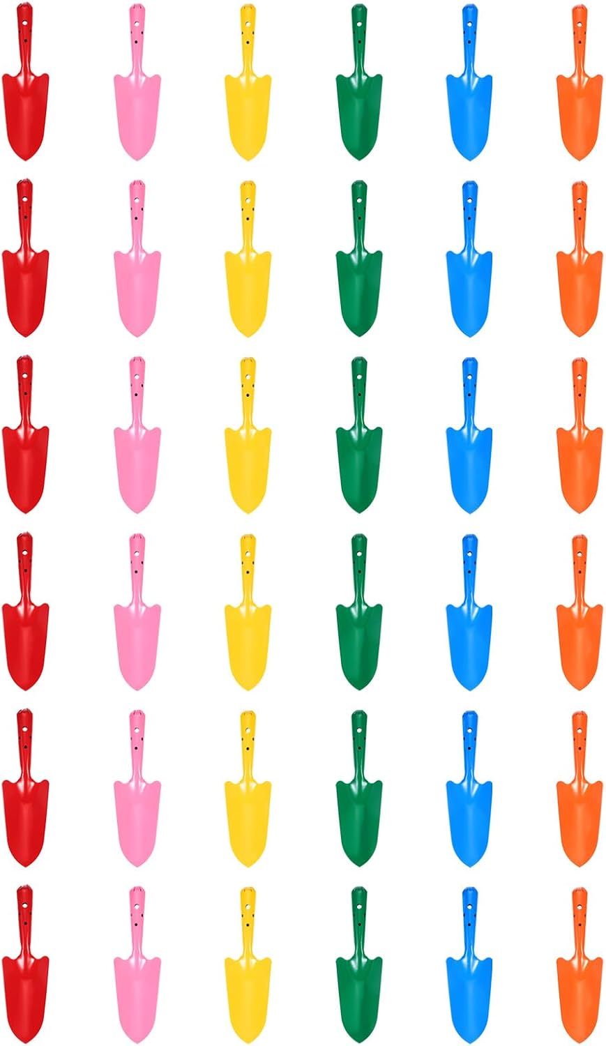Trowel Garden Tools - 36 adet Mini Renkli Metal El