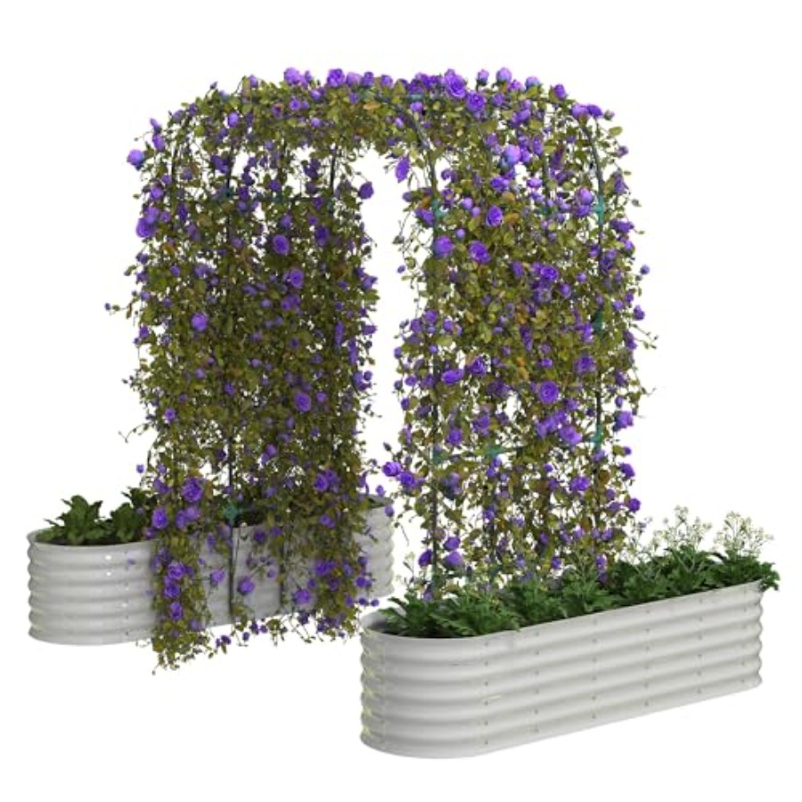 Raised Garden Bed - 96 cm Yüksekliğinde Galvanizli Yükseltilmiş Bahçe