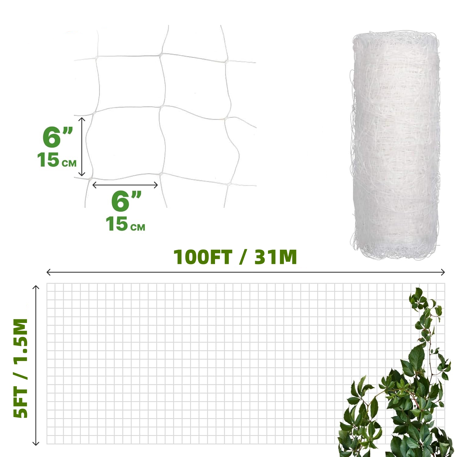 Plastik Kafes Filesi 4x100ft 6 - Hydroponic Kit incelemesi ve fiyatı